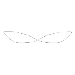 MAZDA 6 III (3) GJ után I FL fényszóró / lámpa előtti védőfóliák (2016-2017)