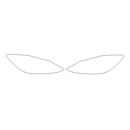 MAZDA 6 III (3) GJ után I FL fényszóró / lámpa előtti védőfóliák (2016-2017)