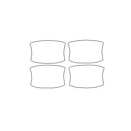 Láminas de protección específicas para manillas de puertas Dodge Durango (2010-)