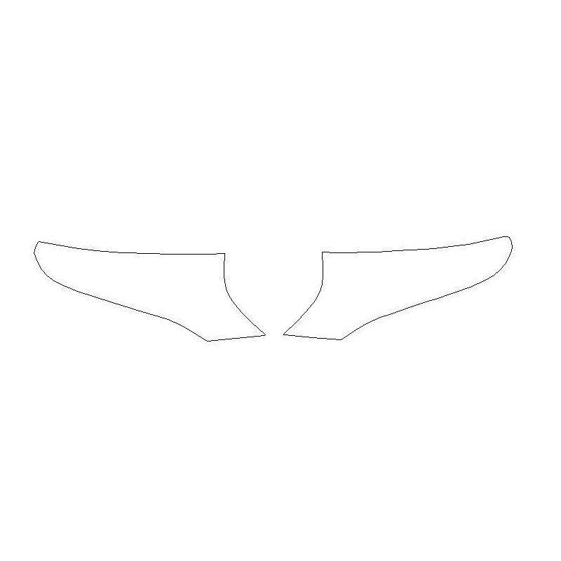 Mercedes EQC I N293 koplampen / voorlichten beschermfolie (2019-2023)