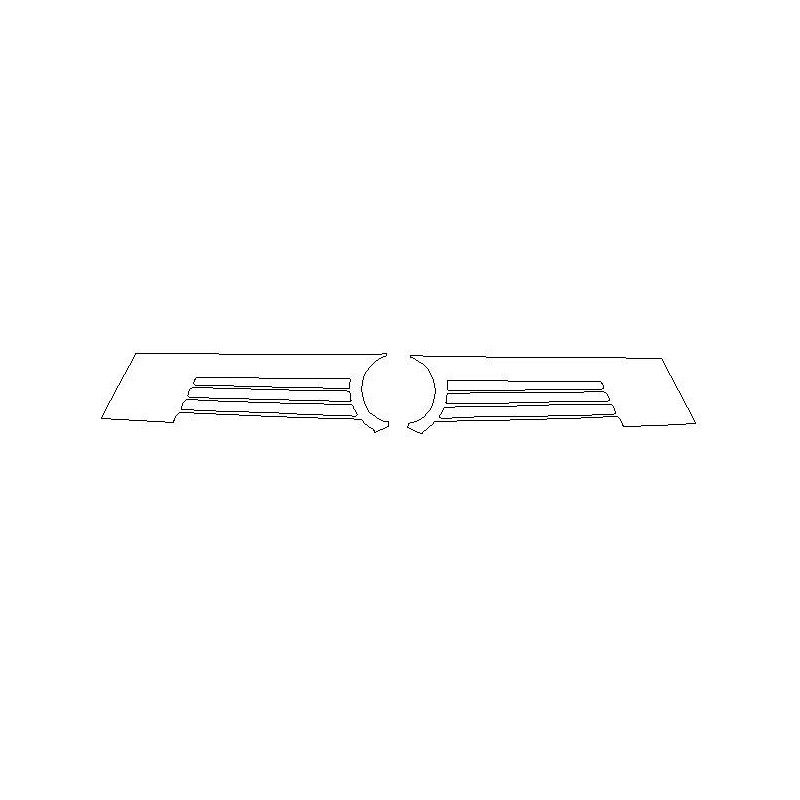 Opel Astra L folie de protecție pentru grila piano black / grila față (2022-)