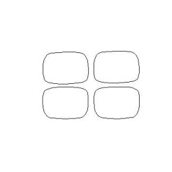 Opel Crossland dedikált védőfóliák kilincsekre (2017-2024)