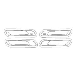 BMW 7 G70 G73 omistettu ovien suojakalvot (2022-)