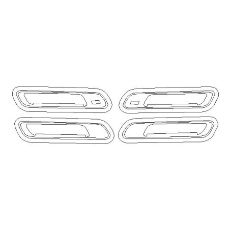 BMW 7 G70 G73 op maat gemaakte beschermfolie voor handgrepen (2022-)