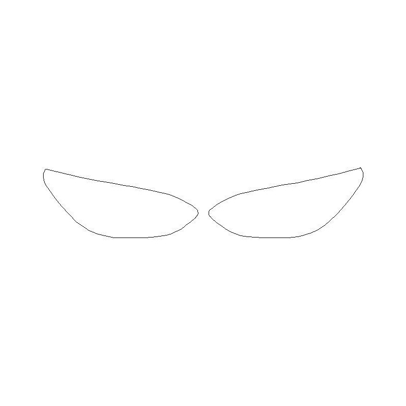 Ford Fiesta VIII (8) efter facelift forlygter / forlygter beskyttelsesfilm (2022-)