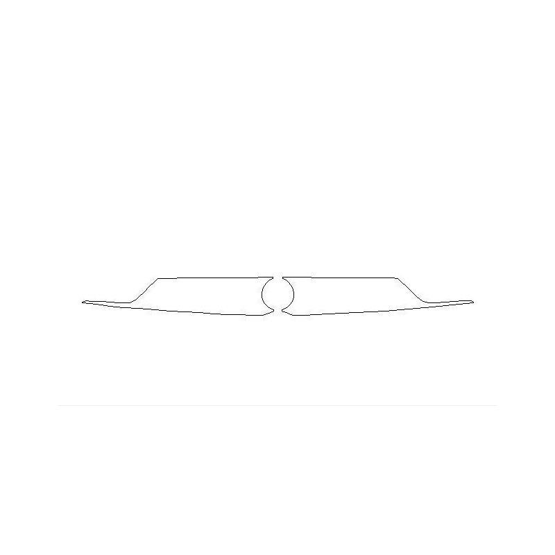 Opel Crossland I A nach FL Schutz für Kühlergrill / Frontgrill in piano schwarz (2021-2024)