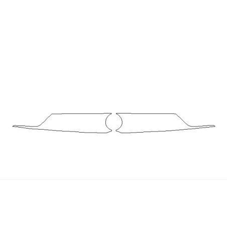 Opel Crossland I A po FL bescherming voor grill piano black / voorkantrooster (2021-2024)