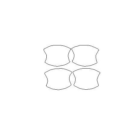 Opel Grandland I A nach FL maßgeschneiderte Schutzfolien für Türgriffe (2021-2024)