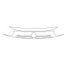Opel Corsa F'den FL'ye koruyucu siyah parlak siyah ızgara ön koruma (2023-)