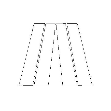 Opel Corsa F pilares B piano black película protetora (2019-)