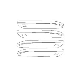 Προστατευτικές μεμβράνες για χειρολαβές Mercedes EQS SUV X296 (2023-)