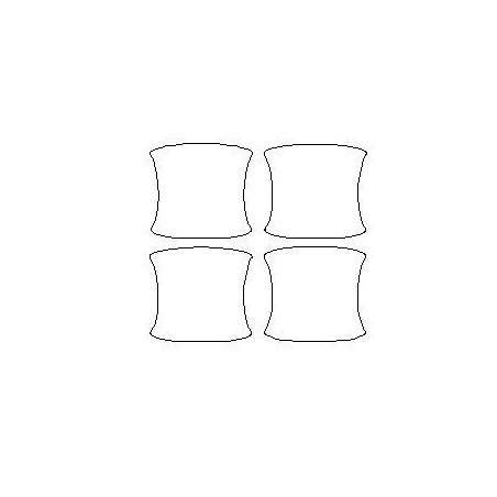 VW Amarok II dedicated beschermende folies voor deurhandgrepen (2022-)