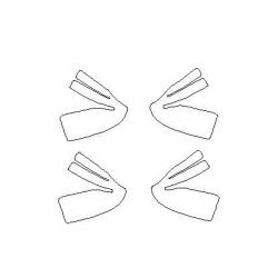 Ford Mustang Mach-E speciale beschermende folies voor de handgrepen (2020-)