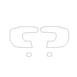 2022 model Ford Ranger VI ön farlar / ön lambalar için koruyucu filmler