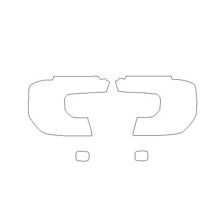 Ford Ranger VI beskyttelsesfilm til forlygter / forlygter (2022-)