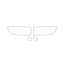 Subaru Forester SG II 2 po FL phares / feux avant films protecteurs (2005-2008)