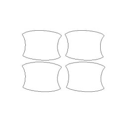 Hyundai Santa Fe V 5 prispôsobené ochranné fólie na kľučky (2023-)