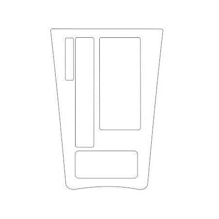 Opel Astra L beschermende folie voor middenconsole piano zwart (2022-)