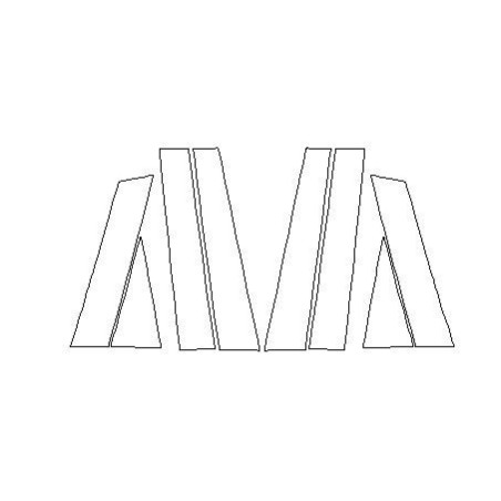 Renault Koleos II Säulen Piano Black B und C Schutzfolie (2016-2022)