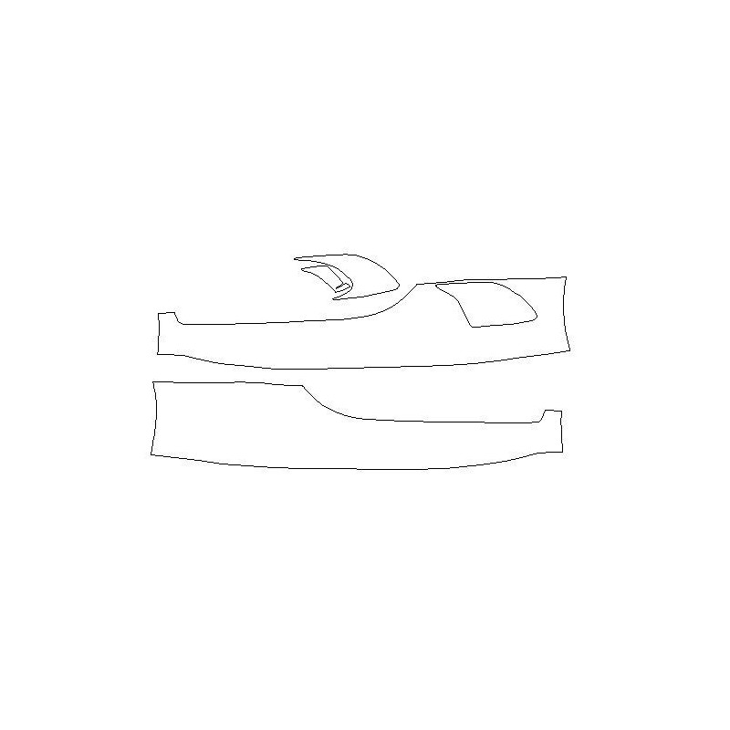 Alfa Romeo 4C 960 dış eşikler için koruyucu film (2013-2020)