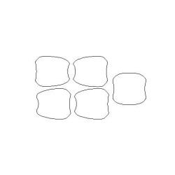 Ford Transit Connect II 2 προστατευτικές μεμβράνες κάτω από τις λαβές (2012-2022)