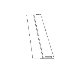 VW Tiguan III 3 προστατευτικά μεμβράνες για τις στύλες B piano black (2024-)