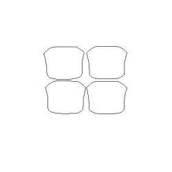 Láminas de protección específicas para tiradores de puertas Ford Transit Custom II (2024-)