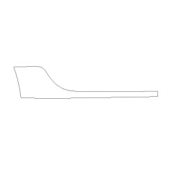 Porsche Macan takaovi takaosa suurempi muovikalvo suoja (2013-2024)