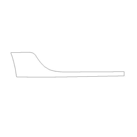 Porsche Macan takaovi takaosa suurempi muovikalvo suoja (2013-2024)