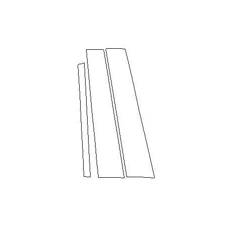 Mercedes GLE II W167 védőfóliák B C piano black (2019-)