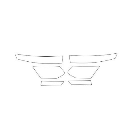 Skoda Kamiq sonrası FL ön farlar / lambaları halojen koruyucu filmleri (2023-)