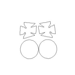 Foles de proteção para faróis / luzes dianteiras do Mercedes G-Class W464 (2018-)