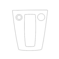 Audi A3 IV 8Y beschermfolie voor middenconsole piano black (2020-)