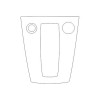 Protective film for Audi A3 IV 8Y pre-FL (S3 RS3) center console piano black (2020-2023)
