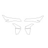 Renault Rafale headlights / front lamps protective foils (2024-)