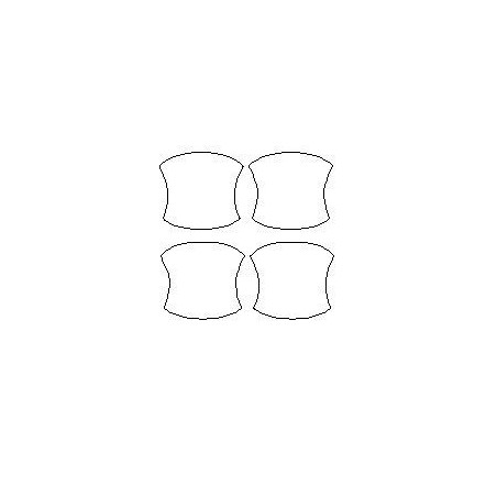 Foliile de protecție Renault Rafale pentru mânere dedicate (2024-)