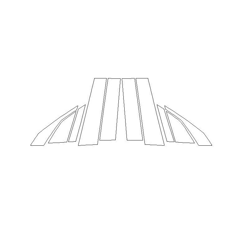 Renault Rafale colonne piano black B e C pellicola protettiva (2024-)