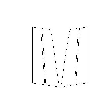 Mercedes E-Class W214 suojakalvot pilarit B piano black (2024-)