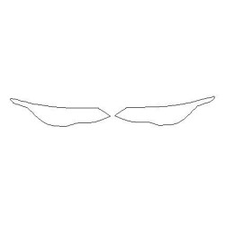 VW GOLF VIII (8) sonrasında FL 8.5 ön farlar için koruyucu filmler / lambalar / ön farlar (2024-)