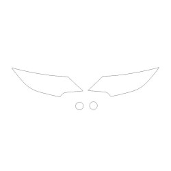 Honda Civic 9 IX po FL reflektory / lampy predné fólie ochranné (2014-2017)