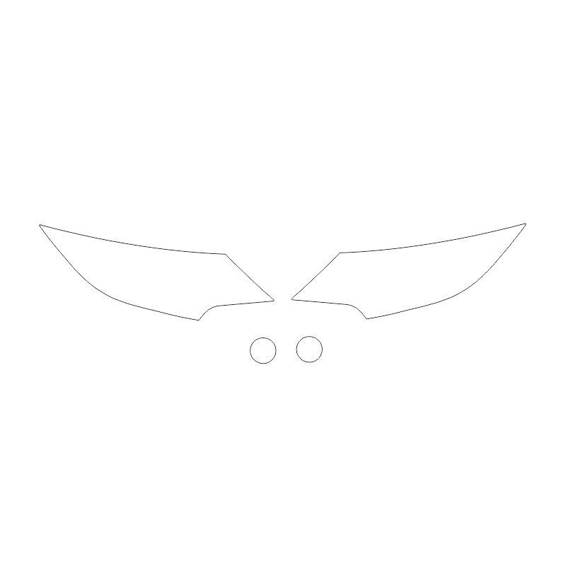 Honda Civic 9 IX po FL reflektory / lampy predné fólie ochranné (2014-2017)