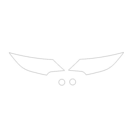 Honda Civic 9 IX po FL reflektory / lampy predné fólie ochranné (2014-2017)