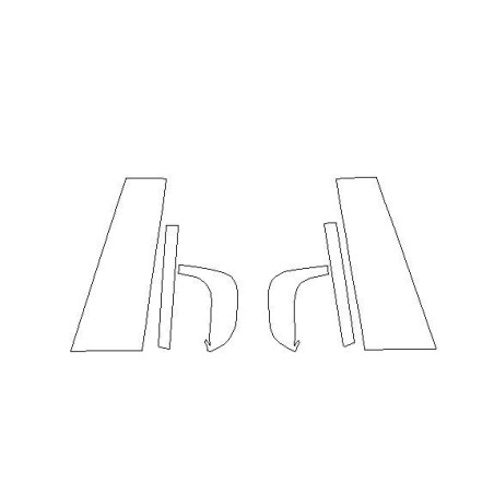 BMW 8 M8 G16 Gran Coupe B-pillars piano protective film (2018-)