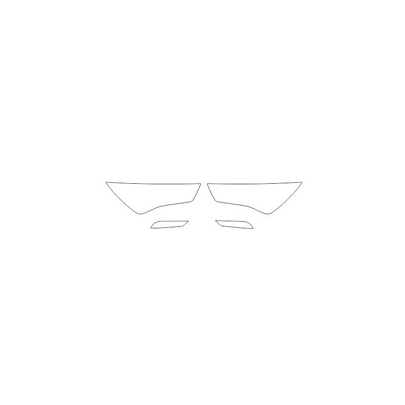 Cupra Ateca após FL proteções de películas para faróis dianteiros (2021-)