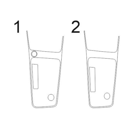 Funda protectora para túnel central de Piano Black para Seat Ateca (2016-)