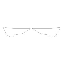 Audi Q8 Sportback προφυλακτήρες φανοί μπροστά προστατευτικά μεμβράνες (2023-)