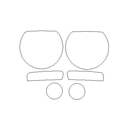 Jeep Renegade için FL ön far / lamba koruyucu filmi (2019-)