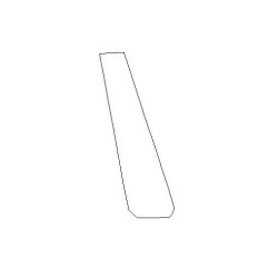 Audi Q8 oszlopos B piano védőfólia (2018-)