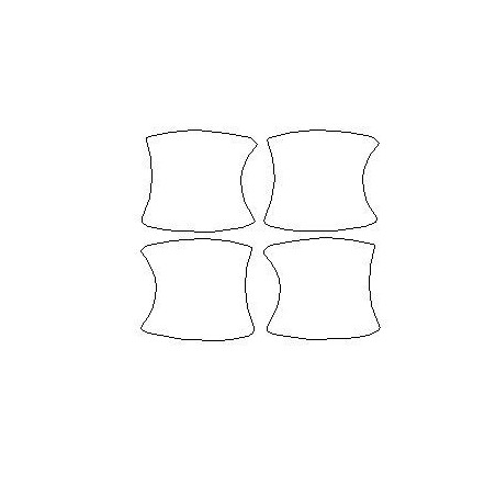 Αφιερωμένα προστατευτικά φύλλα για τις λαβές των πορτών του Jeep Grand Cherokee WK2 (2010-2021)