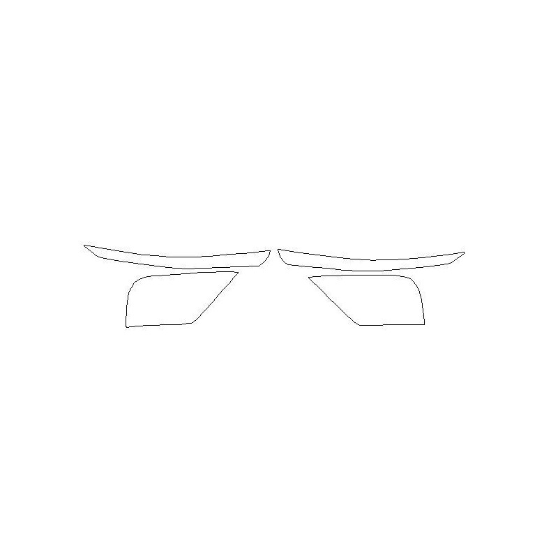 Citroen C5X E43 EIC koplampen / voorlampen beschermfolie (2021-)